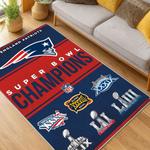 nfl new england patriots area rug non slip football carpet home decor gift idea for fans living room nep85