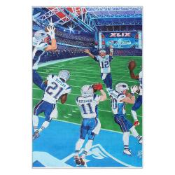 nfl new england patriots area rug non slip football carpet home decor gift idea for fans nep101