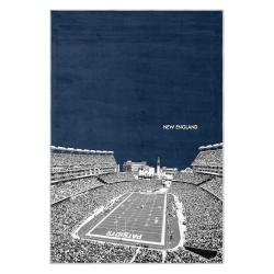 nfl new england patriots area rug non slip football carpet home decor gift idea for fans nep133