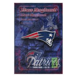 nfl new england patriots area rug non slip football carpet home decor gift idea for fans nep147