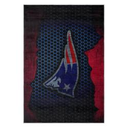 nfl new england patriots area rug non slip football carpet home decor gift idea for fans nep150