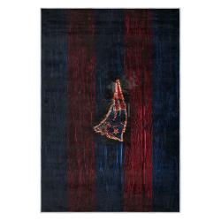 nfl new england patriots area rug non slip football carpet home decor gift idea for fans nep154
