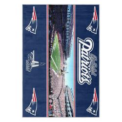 nfl new england patriots area rug non slip football carpet home decor gift idea for fans nep158