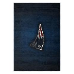 nfl new england patriots area rug non slip football carpet home decor gift idea for fans nep190