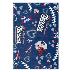 nfl new england patriots area rug non slip football carpet home decor gift idea for fans nep198