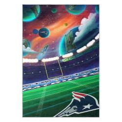 nfl new england patriots area rug non slip football carpet home decor gift idea for fans nep88