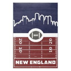 nfl new england patriots area rug non slip football carpet home decor gift idea for fans nep93