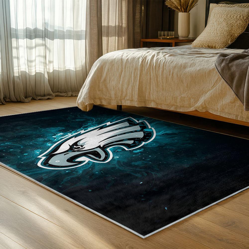 NFL Philadelphia Eagles Footbball Team Logo Sport Carpet Area Rug Home Decor Gift PE100 nfl philadelphia eagles footbball team logo sport carpet area rug home bed room pe100