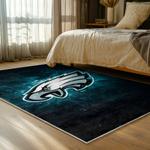 nfl philadelphia eagles footbball team logo sport carpet area rug home bed room pe100