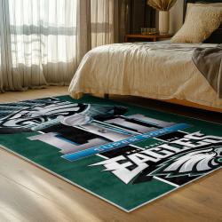 NFL Philadelphia Eagles Footbball Team Logo Sport Carpet Area Rug Home Decor Gift PE108
