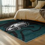 nfl philadelphia eagles footbball team logo sport carpet area rug home bed room pe126