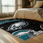 nfl philadelphia eagles footbball team logo sport carpet area rug home bed room pe59