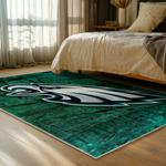 nfl philadelphia eagles footbball team logo sport carpet area rug home bed room pe69