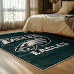 nfl philadelphia eagles footbball team logo sport carpet area rug home bed room pe79