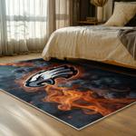 nfl philadelphia eagles footbball team logo sport carpet area rug home bed room pe88