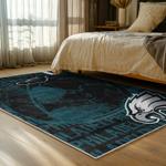 nfl philadelphia eagles footbball team logo sport carpet area rug home bed room pe90