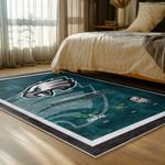 nfl philadelphia eagles footbball team logo sport carpet area rug home bed room pe92
