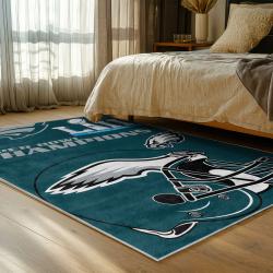 NFL Philadelphia Eagles Footbball Team Logo Sport Carpet Area Rug Home Decor Gift PE95