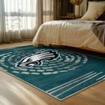 nfl philadelphia eagles footbball team logo sport carpet area rug home bed room pe99