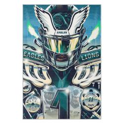 nfl philadelphia eagles footbball team logo sport carpet area rug home decor gift pe60