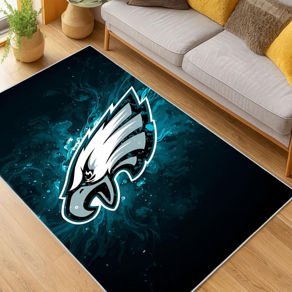 NFL Philadelphia Eagles Footbball Team Logo Sport Carpet Area Rug Home Decor Gift PE100 1 nfl philadelphia eagles footbball team logo sport carpet area rug home living room pe100