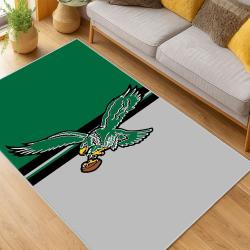 nfl philadelphia eagles footbball team logo sport carpet area rug home living room pe109