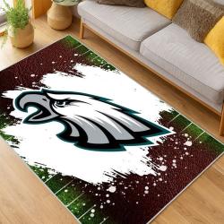 nfl philadelphia eagles footbball team logo sport carpet area rug home living room pe111