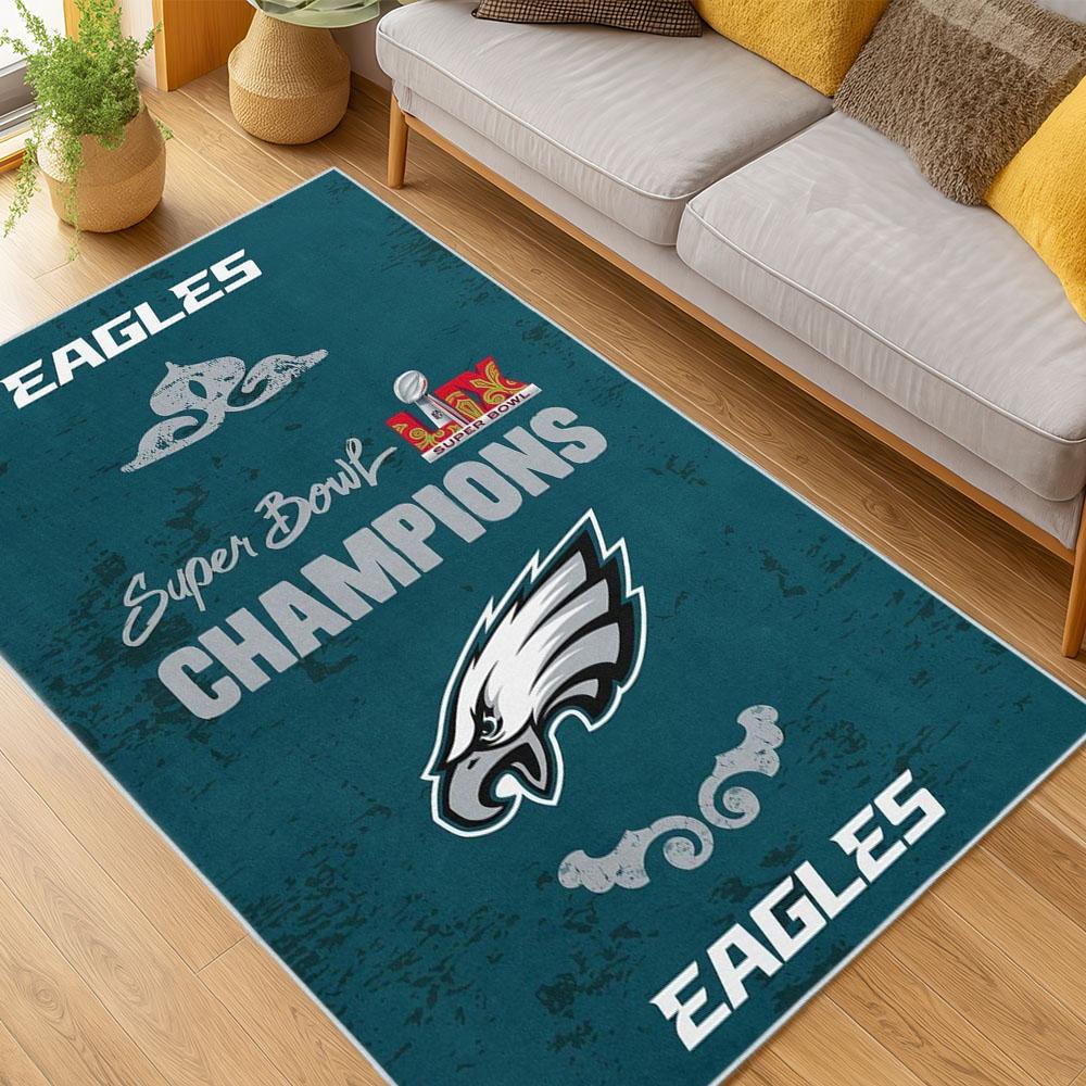 NFL Philadelphia Eagles Footbball Team Logo Sport Carpet Area Rug Home Decor Gift PE112 1 nfl philadelphia eagles footbball team logo sport carpet area rug home living room pe112