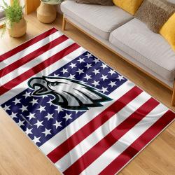 nfl philadelphia eagles footbball team logo sport carpet area rug home living room pe113