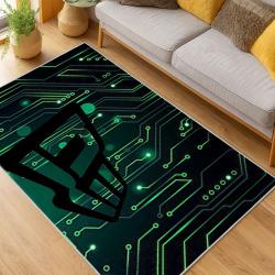 nfl philadelphia eagles footbball team logo sport carpet area rug home living room pe114
