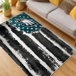 nfl philadelphia eagles footbball team logo sport carpet area rug home living room pe116