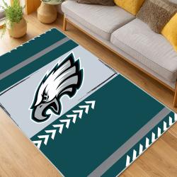 nfl philadelphia eagles footbball team logo sport carpet area rug home living room pe117
