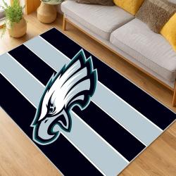 nfl philadelphia eagles footbball team logo sport carpet area rug home living room pe118