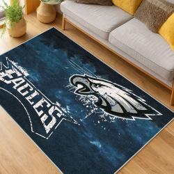nfl philadelphia eagles footbball team logo sport carpet area rug home living room pe119
