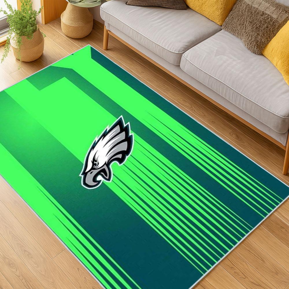 NFL Philadelphia Eagles Footbball Team Logo Sport Carpet Area Rug Home Decor Gift PE122 1 nfl philadelphia eagles footbball team logo sport carpet area rug home living room pe122