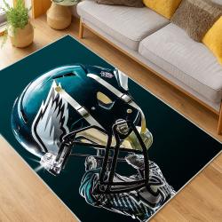 nfl philadelphia eagles footbball team logo sport carpet area rug home living room pe124