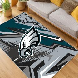 nfl philadelphia eagles footbball team logo sport carpet area rug home living room pe129