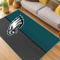 nfl philadelphia eagles footbball team logo sport carpet area rug home living room pe130