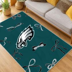 nfl philadelphia eagles footbball team logo sport carpet area rug home living room pe136