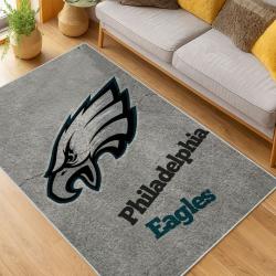 nfl philadelphia eagles footbball team logo sport carpet area rug home living room pe137