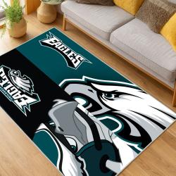 nfl philadelphia eagles footbball team logo sport carpet area rug home living room pe140