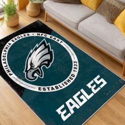 nfl philadelphia eagles footbball team logo sport carpet area rug home living room pe141