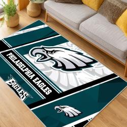 nfl philadelphia eagles footbball team logo sport carpet area rug home living room pe145