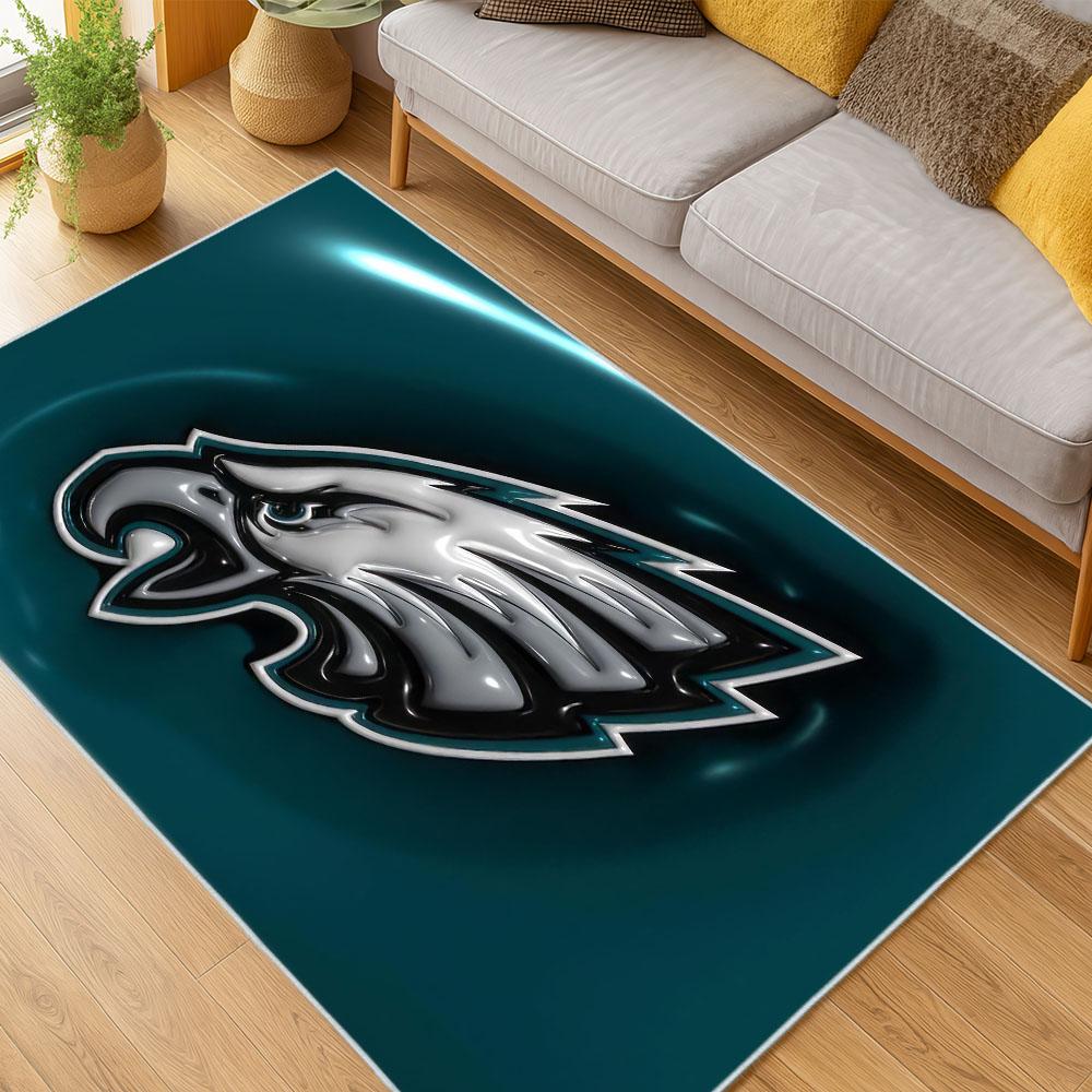 NFL Philadelphia Eagles Footbball Team Logo Sport Carpet Area Rug Home Decor Gift PE52 1 nfl philadelphia eagles footbball team logo sport carpet area rug home living room pe52