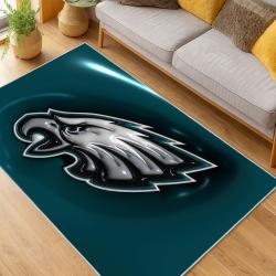 nfl philadelphia eagles footbball team logo sport carpet area rug home living room pe52