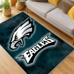 nfl philadelphia eagles footbball team logo sport carpet area rug home living room pe56