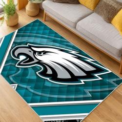 nfl philadelphia eagles footbball team logo sport carpet area rug home living room pe58