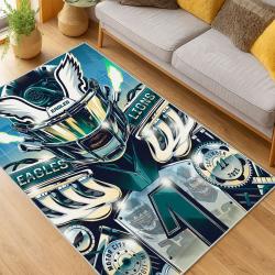 nfl philadelphia eagles footbball team logo sport carpet area rug home living room pe60