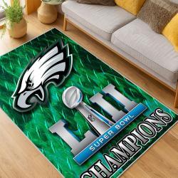 nfl philadelphia eagles footbball team logo sport carpet area rug home living room pe61