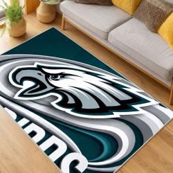 nfl philadelphia eagles footbball team logo sport carpet area rug home living room pe62